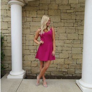 BOBI BLACK Berry QUANDARY DoubleKnit Fit&Flare Dress